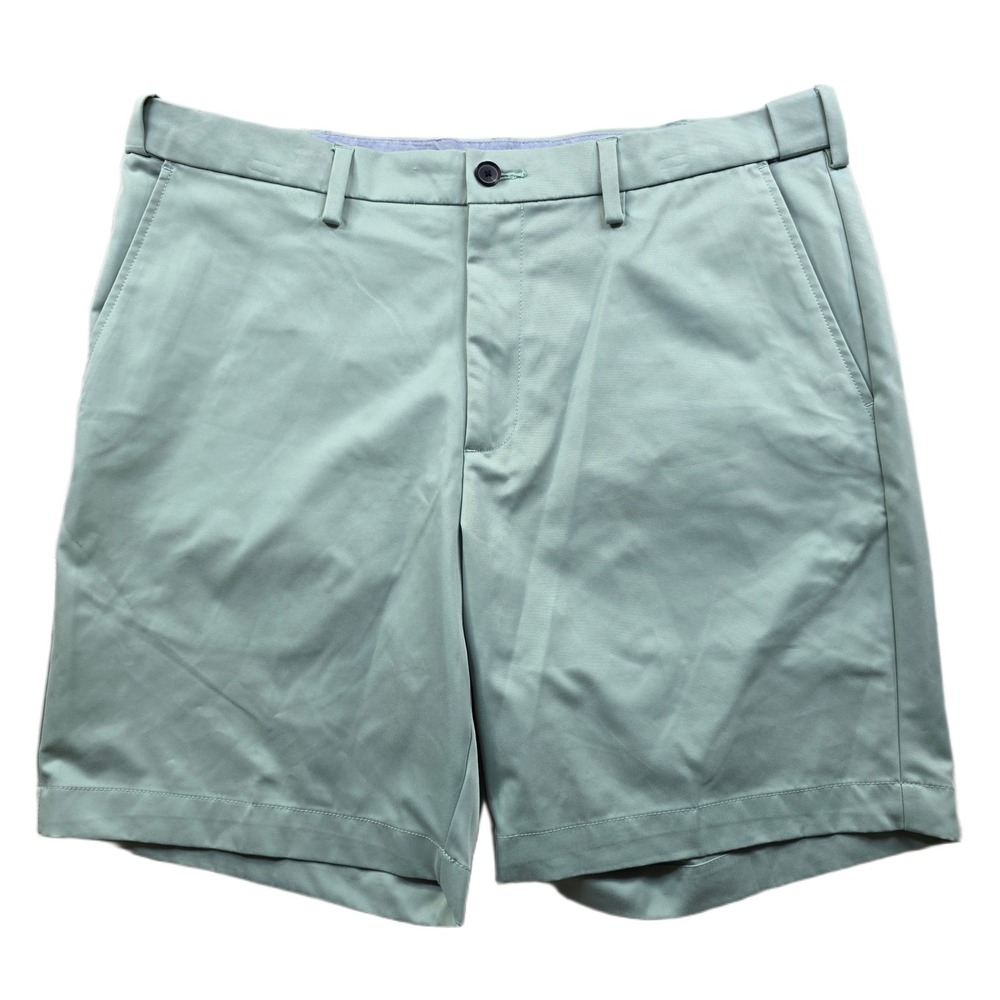 Croft & Barrow Shorts Mens 38 Green Flat Front‎ Casual Soft Summer Classic
